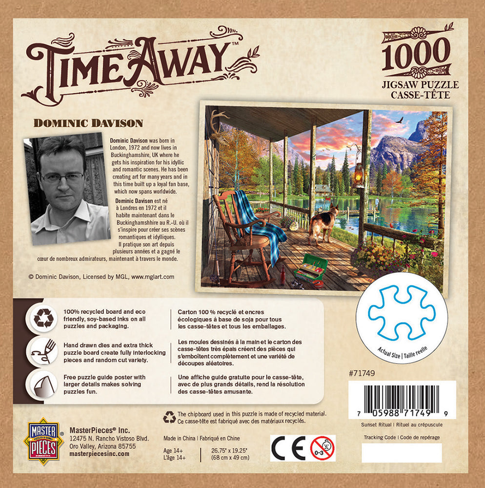 Puzzle Masterpieces: 1000 Piece Time Away - Sunset Ritual