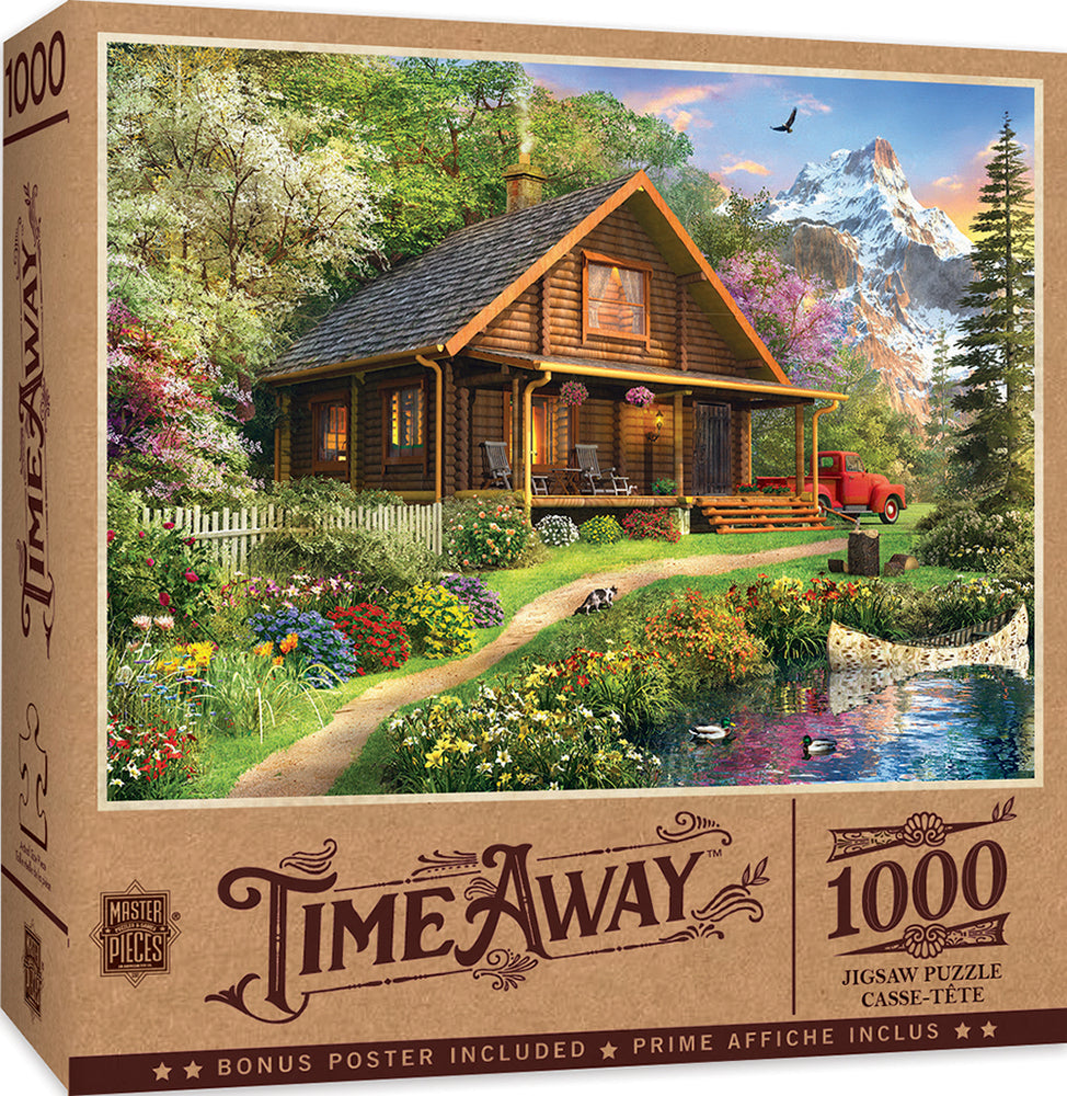 Puzzle Masterpieces: 1000 Piece Time Away - Mountain Retreat