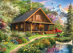 Puzzle Masterpieces: 1000 Piece Time Away - Mountain Retreat
