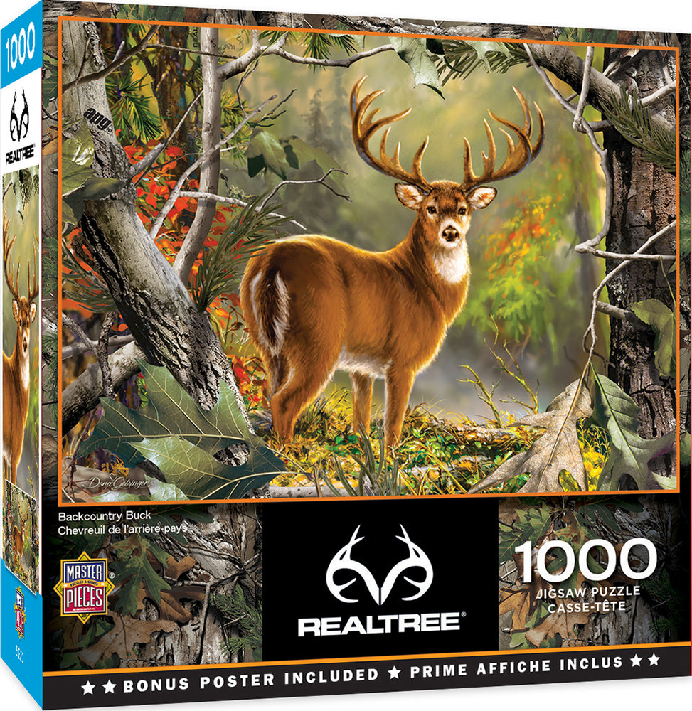Puzzle Masterpieces: 1000 Piece RealTree - Backcountry Buck
