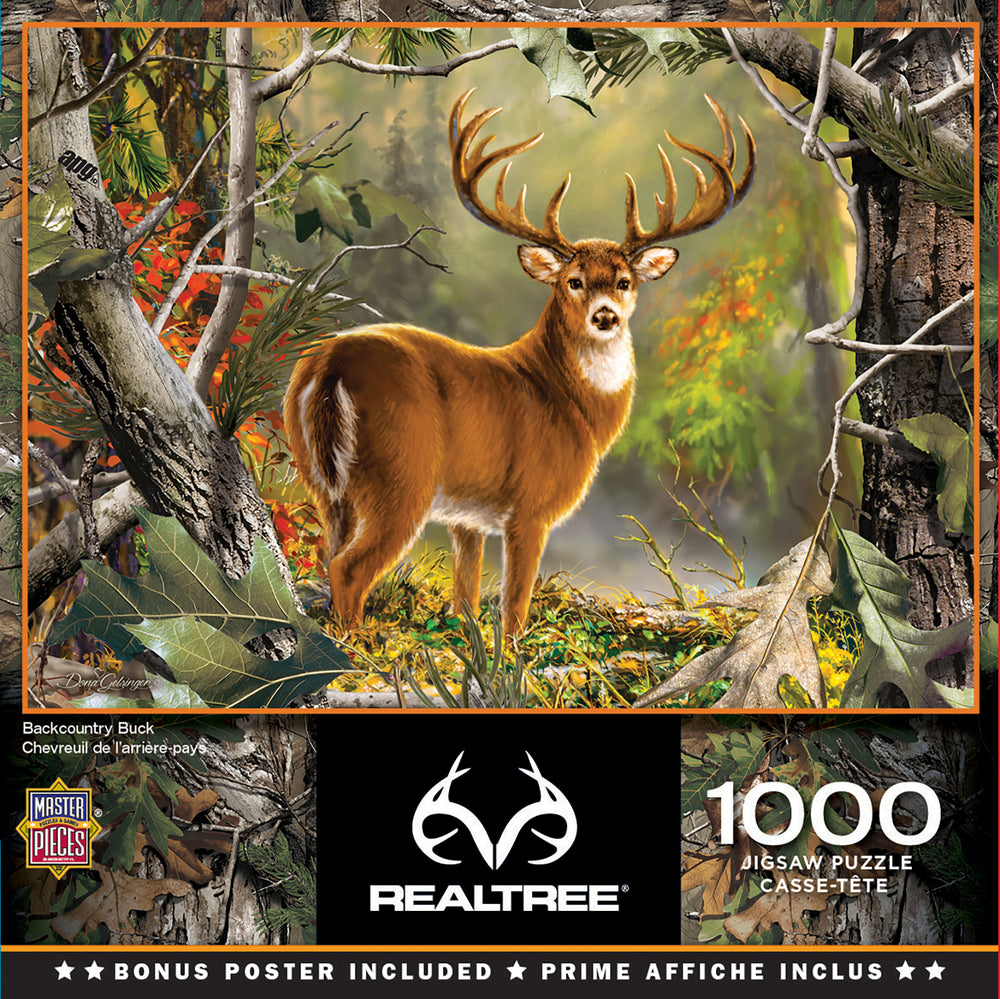 Puzzle Masterpieces: 1000 Piece RealTree - Backcountry Buck