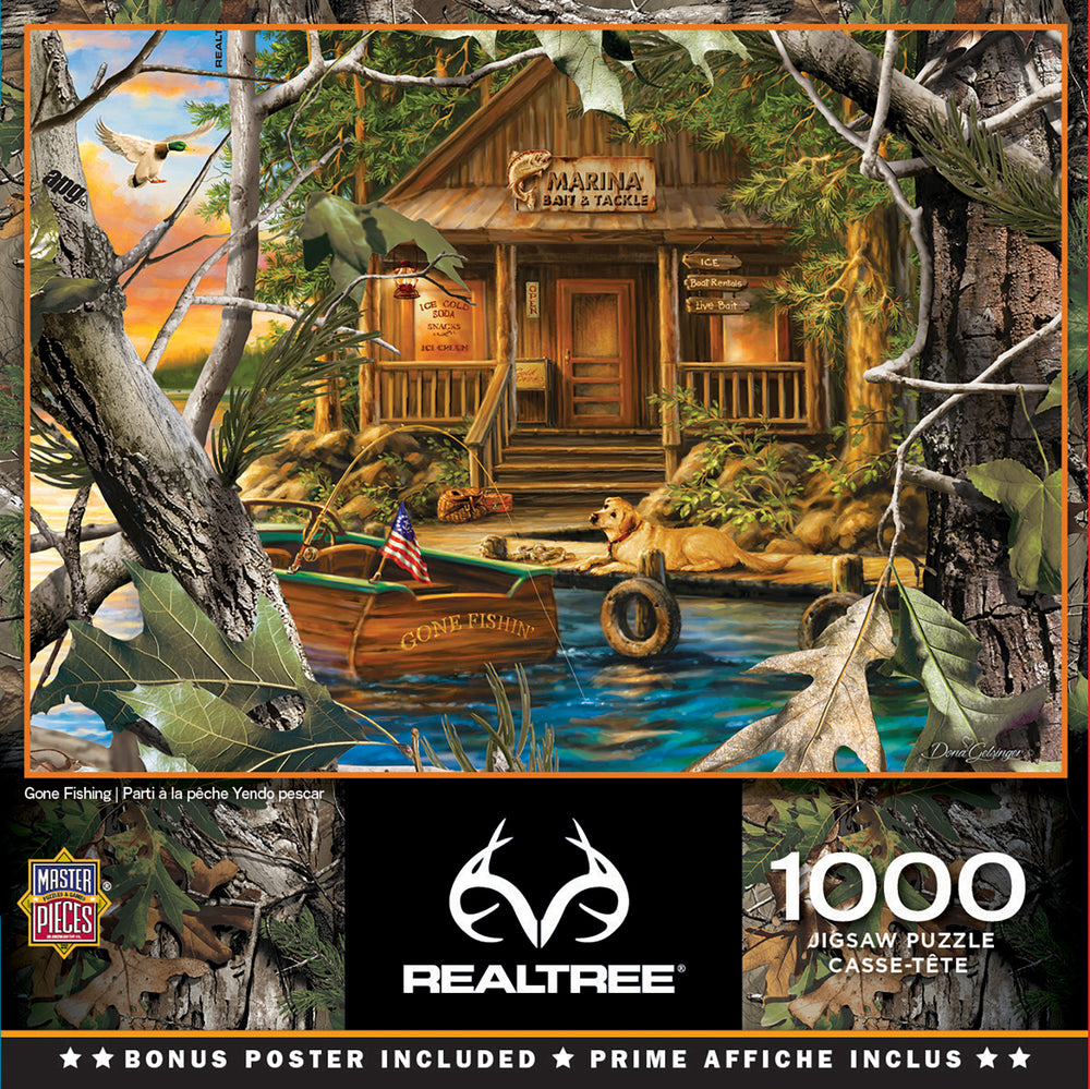 Puzzle Masterpieces: 1000 Piece RealTree - Gone Fishing