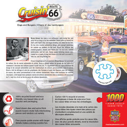 Puzzle Masterpieces: 1000 Piece Cruisin‘ Rt66 - Dogs & Burgers