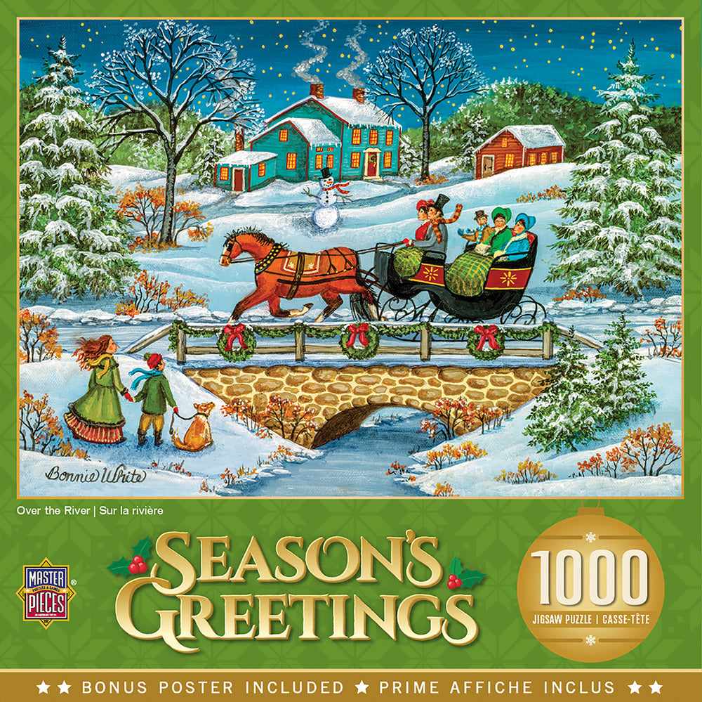 Puzzle Masterpieces: 1000 Piece Holiday - Over the River