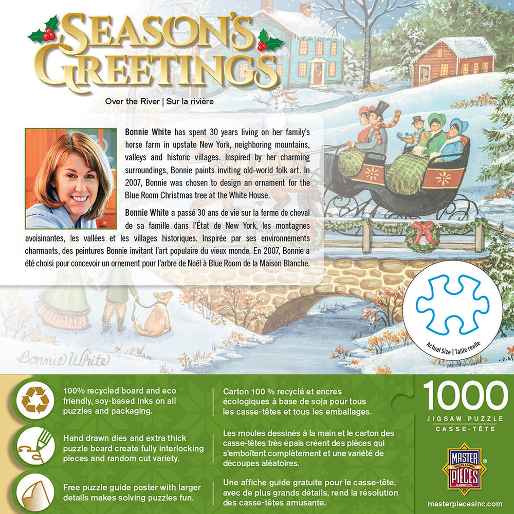 Puzzle Masterpieces: 1000 Piece Holiday - Over the River