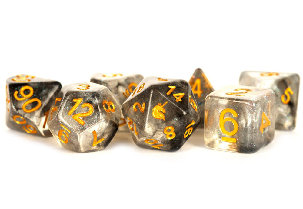 Dice Metallic Dice Co: Poly 7 Set Unicorn