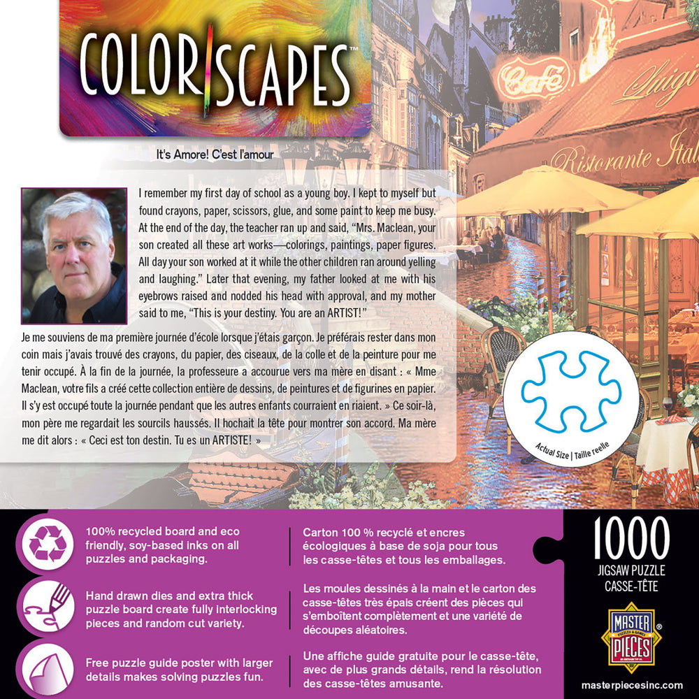 Puzzle Masterpieces: 1000 Piece Colorscapes - It's Amore!