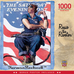 Puzzle Masterpieces: 1000 Piece Saturday Evening Post Norman Rockwell - Rosie the Riveter