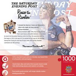 Puzzle Masterpieces: 1000 Piece Saturday Evening Post Norman Rockwell - Rosie the Riveter
