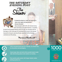 Puzzle Masterpieces: 1000 Piece Saturday Evening Post Norman Rockwell - The Shiner