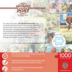 Puzzle Masterpieces: 1000 Piece Saturday Evening Post - Farmland Collage