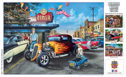 Puzzle Masterpieces: 1000 Piece Childhood Dreams - Hot Rods and Milkshakes