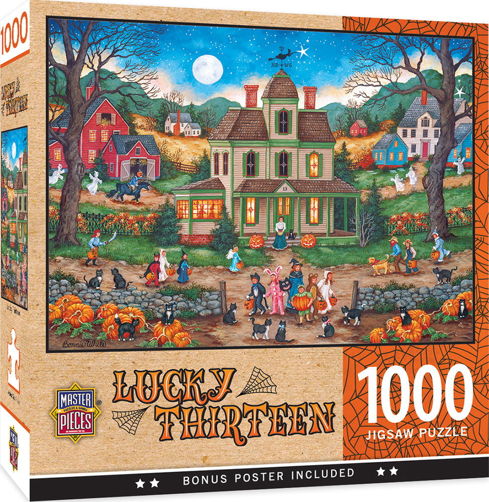 Puzzle Masterpieces: 1000 Piece Halloween - Lucky Thirteen