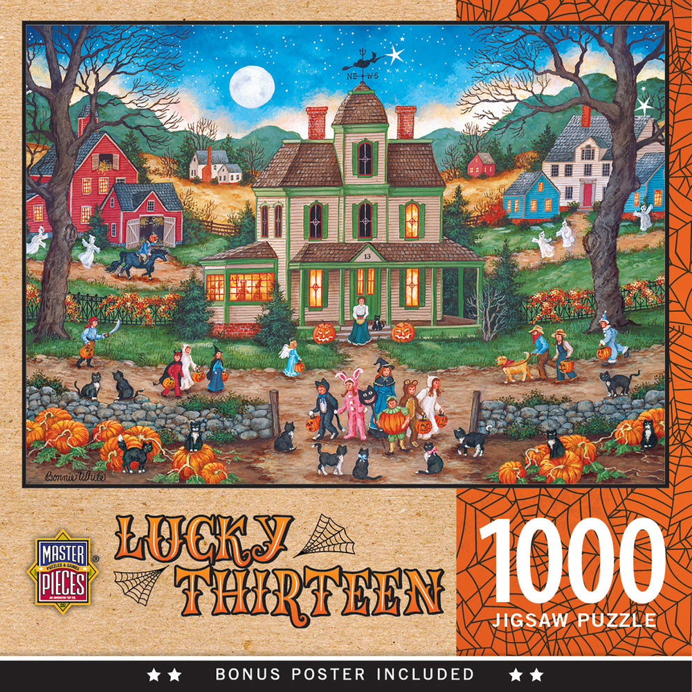 Puzzle Masterpieces: 1000 Piece Halloween - Lucky Thirteen