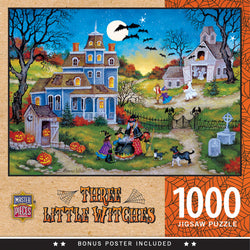 Puzzle Masterpieces: 1000 Piece Halloween - Three Little Witches