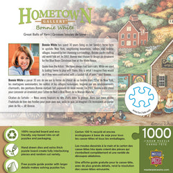 Puzzle Masterpieces: 1000 Piece Hometown Gallery - Great Balls of Yarn