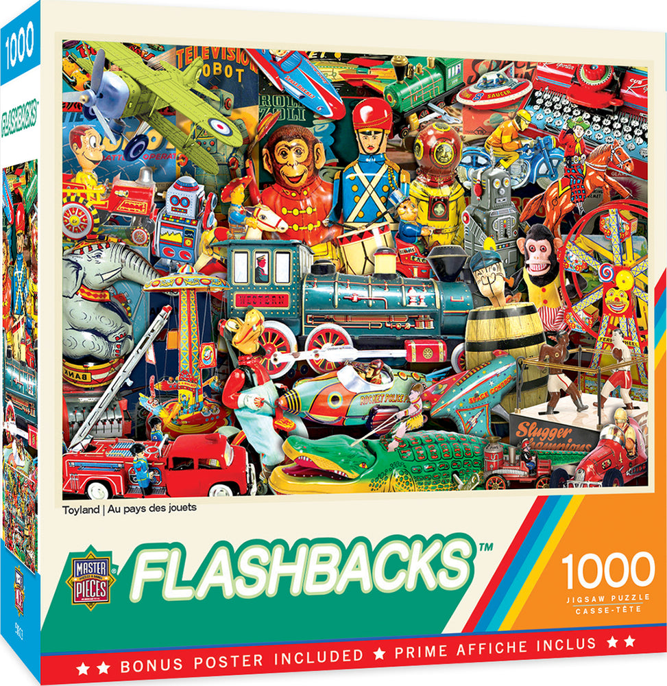 Puzzle Masterpieces: 1000 Piece Flashbacks - Toyland