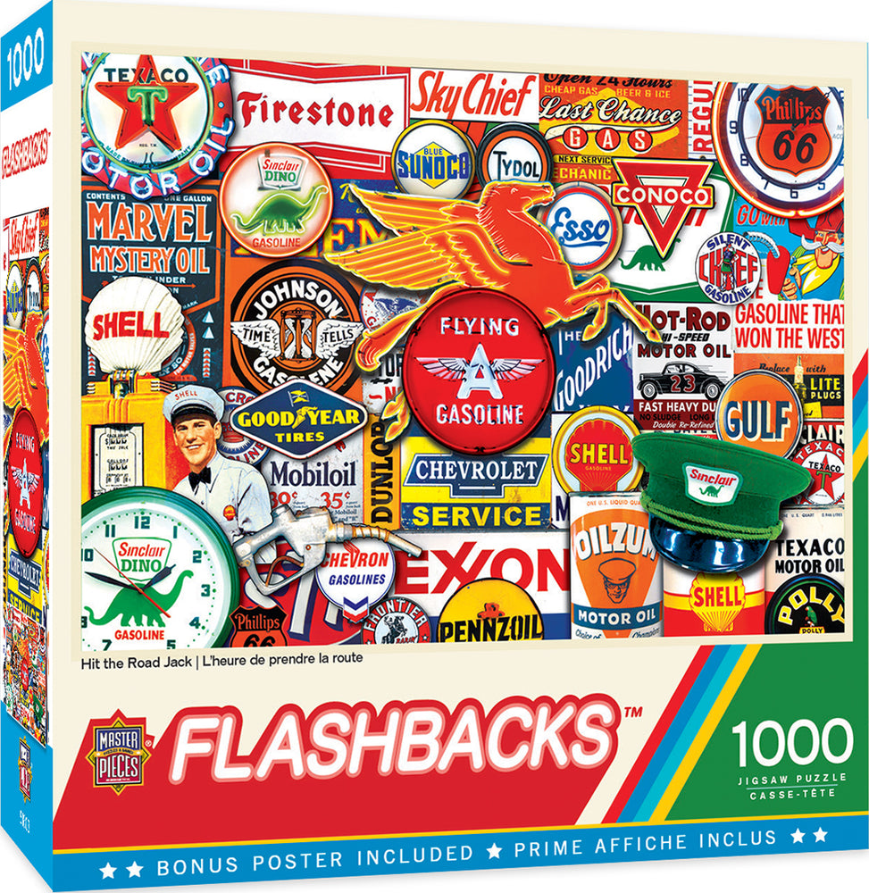 Puzzle Masterpieces: 1000 Piece Flashbacks - Hit the Road Jack