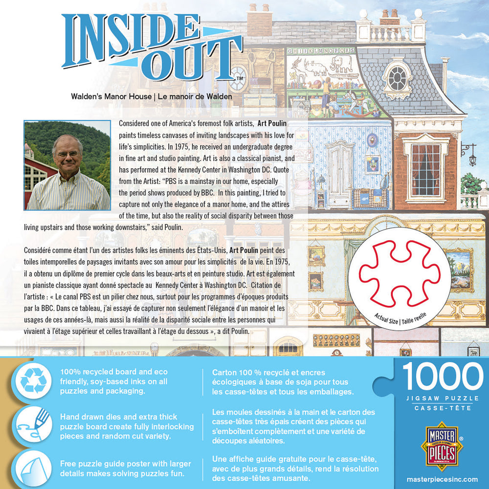 Puzzle Masterpieces: 1000 Piece Inside Out - Walden's Manor House