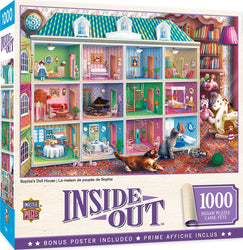 Puzzle Masterpieces: 1000 Piece Inside Out - Sophia's Dollhouse