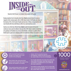 Puzzle Masterpieces: 1000 Piece Inside Out - Sophia's Dollhouse