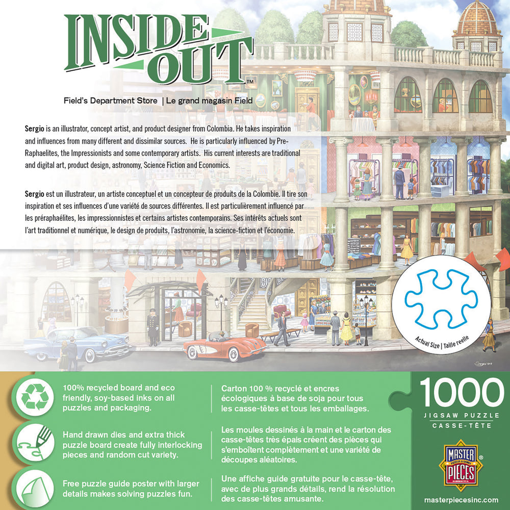 Puzzle Masterpieces: 1000 Piece Inside Out - Fields Department Store