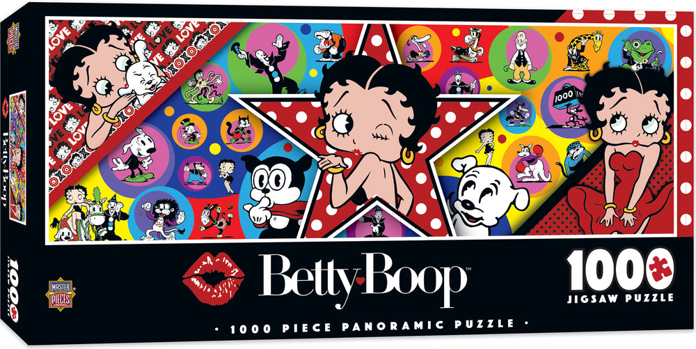 Puzzle Masterpieces: 1000 Piece Panoramic Betty Boop -