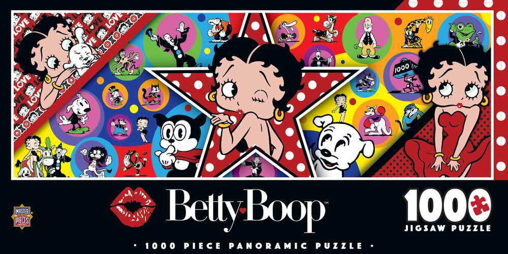 Puzzle Masterpieces: 1000 Piece Panoramic Betty Boop -