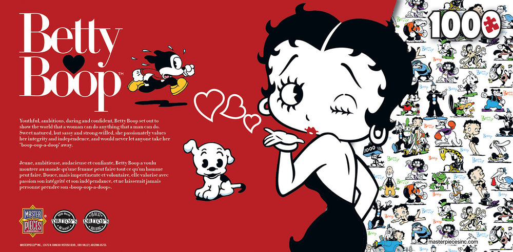 Puzzle Masterpieces: 1000 Piece Panoramic Betty Boop -
