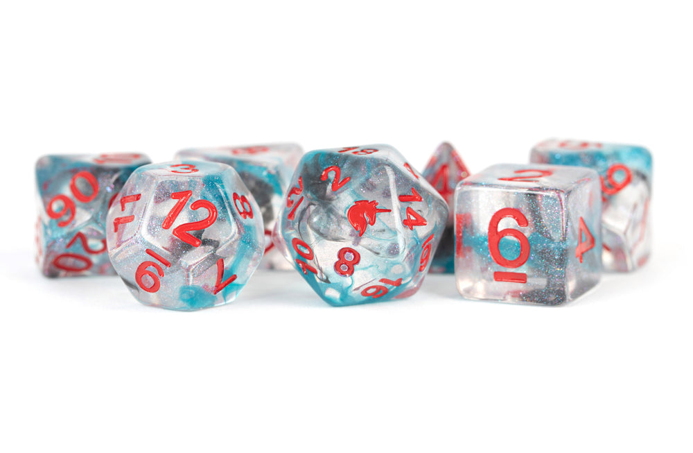 Dice Metallic Dice Co: Poly 7 Set Unicorn
