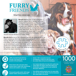 Puzzle Masterpieces: 1000 Piece Furry Friends - Sitting Pretty