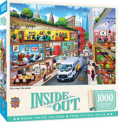 Puzzle Masterpieces: 1000 Piece Inside Out - City Living
