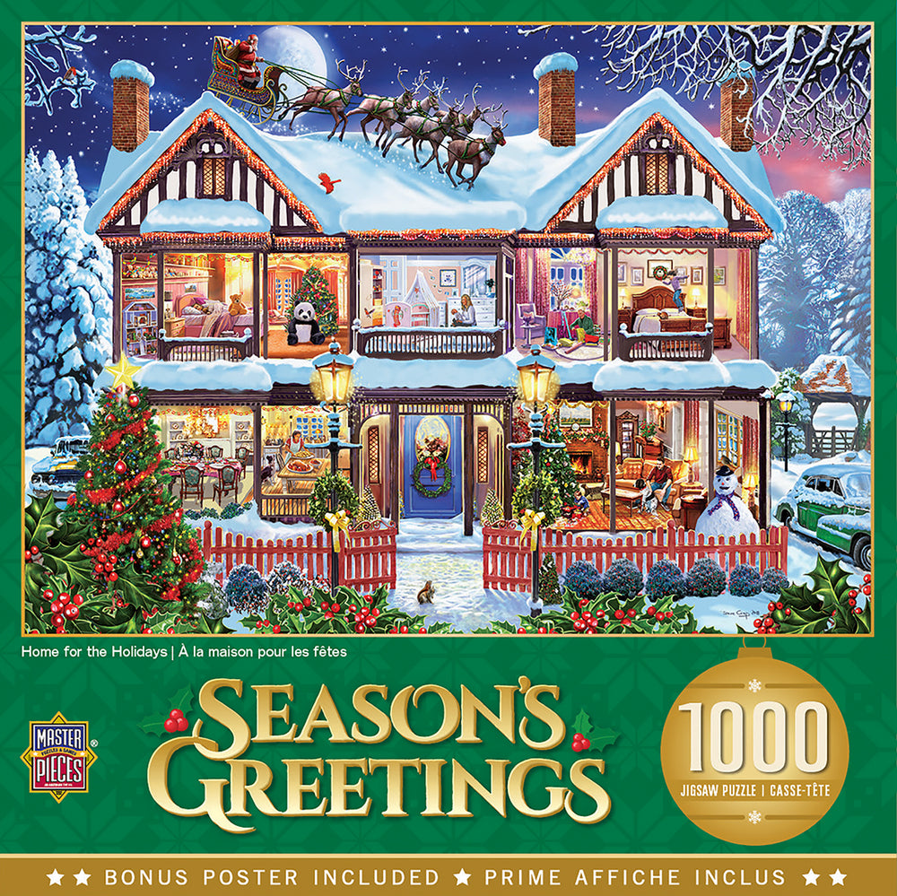 Puzzle Masterpieces: 1000 Piece Holiday - Home for the Holidays