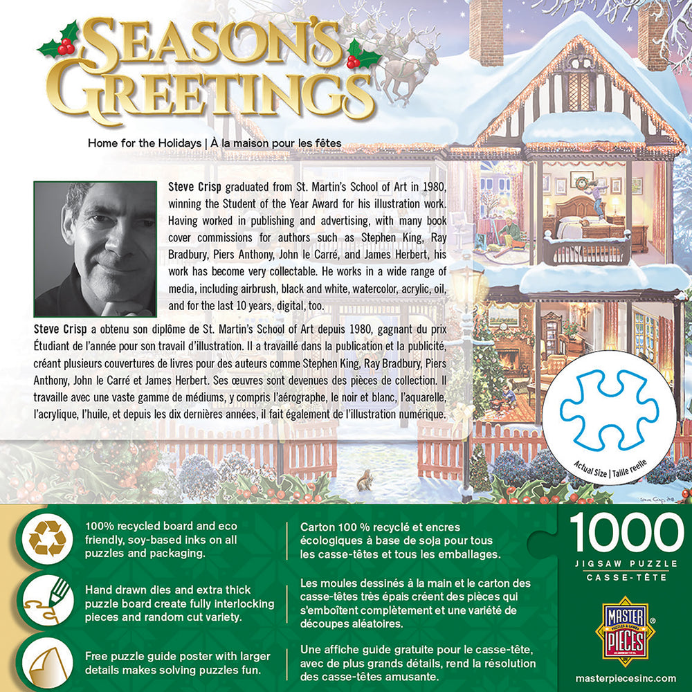 Puzzle Masterpieces: 1000 Piece Holiday - Home for the Holidays