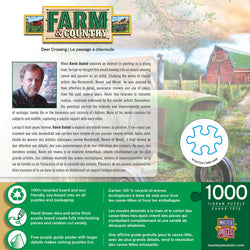 Puzzle Masterpieces: 1000 Piece Farm & Country - Deer Crossing