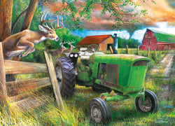 Puzzle Masterpieces: 1000 Piece Farm & Country - Deer Crossing