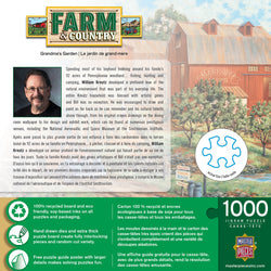 Puzzle Masterpieces: 1000 Piece Farm & Country - Grandma's Garden