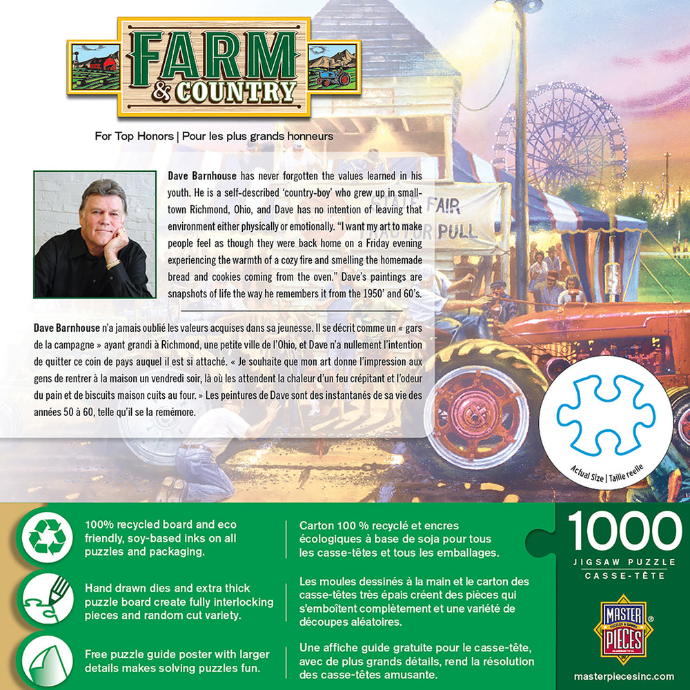 Puzzle Masterpieces: 1000 Piece Farm & Country - For Top Honors