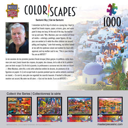 Puzzle Masterpieces: 1000 Piece Colorscapes - Santorini Sky