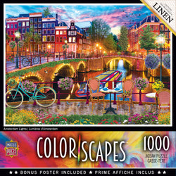 Puzzle Masterpieces: 1000 Piece Colorscapes - Amsterdam Lights