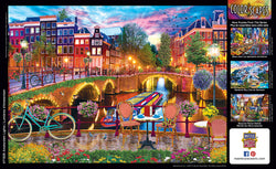 Puzzle Masterpieces: 1000 Piece Colorscapes - Amsterdam Lights