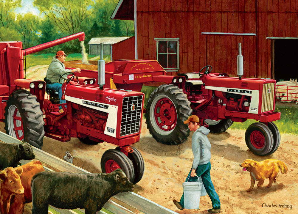 Puzzle Masterpieces: 1000 Piece Farmall Case IH - The Rematch