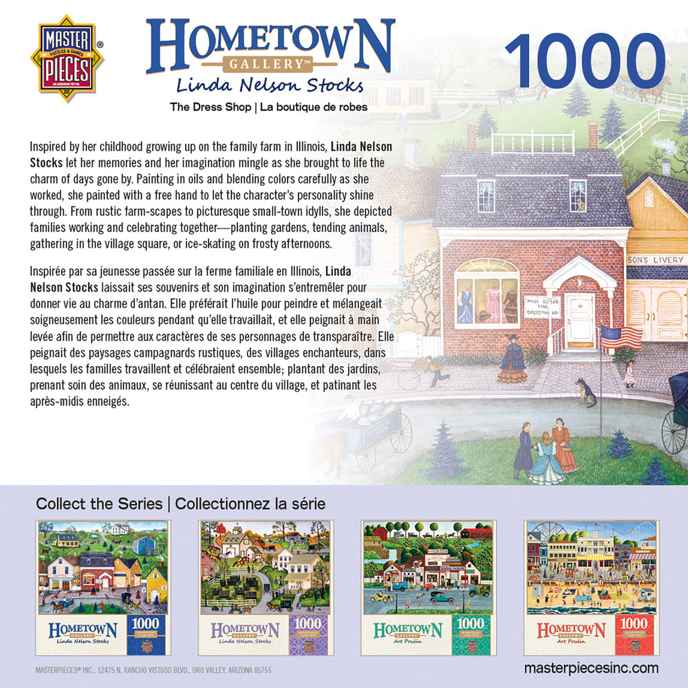 Puzzle Masterpieces: 1000 Piece Hometown Gallery - The Dress Shop