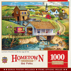 Puzzle Masterpieces: 1000 Piece Hometown Gallery - Last Swim of Summer