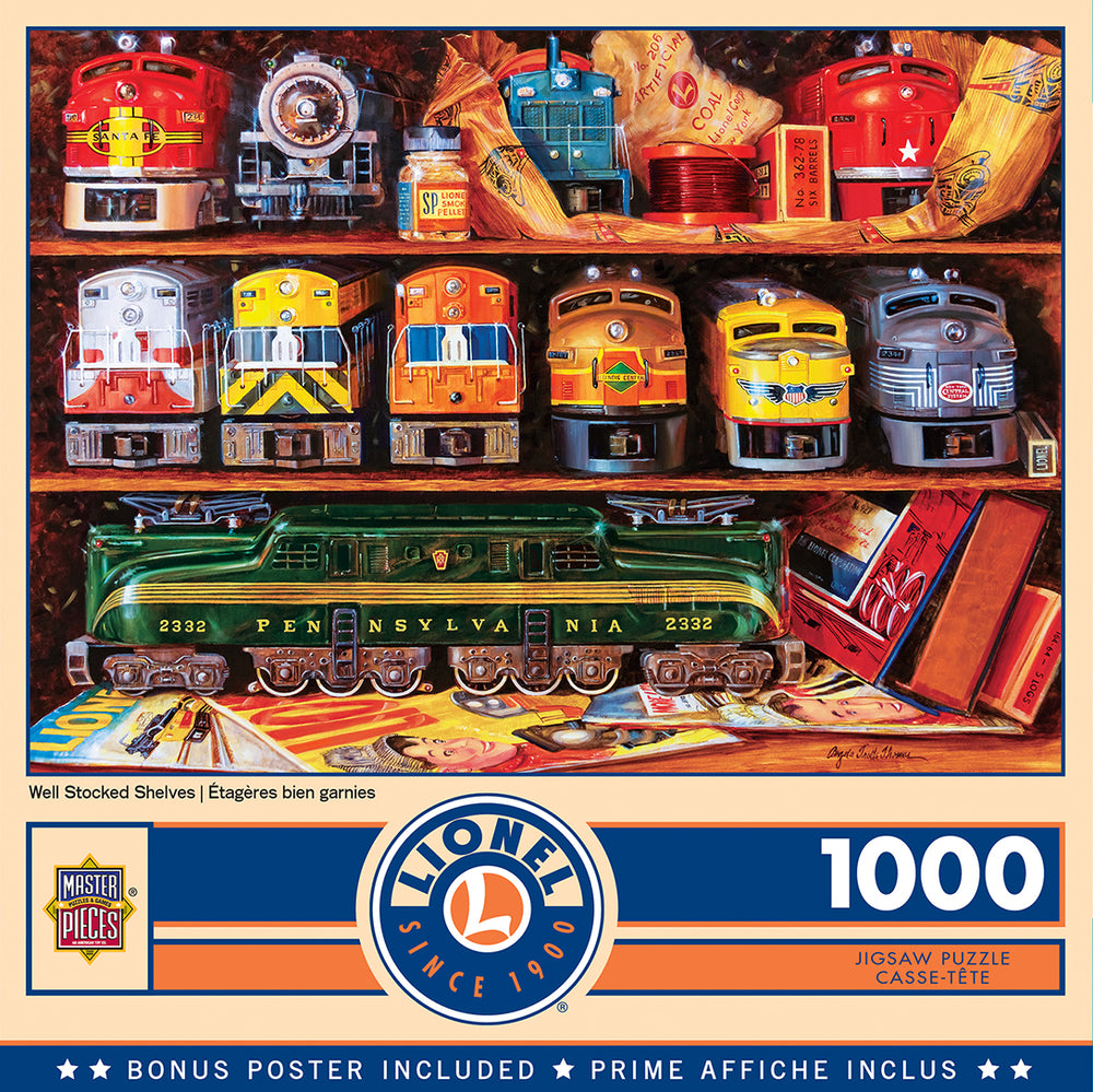 Puzzle Masterpieces: 1000 Piece Lionel - Well Stocked Shelves
