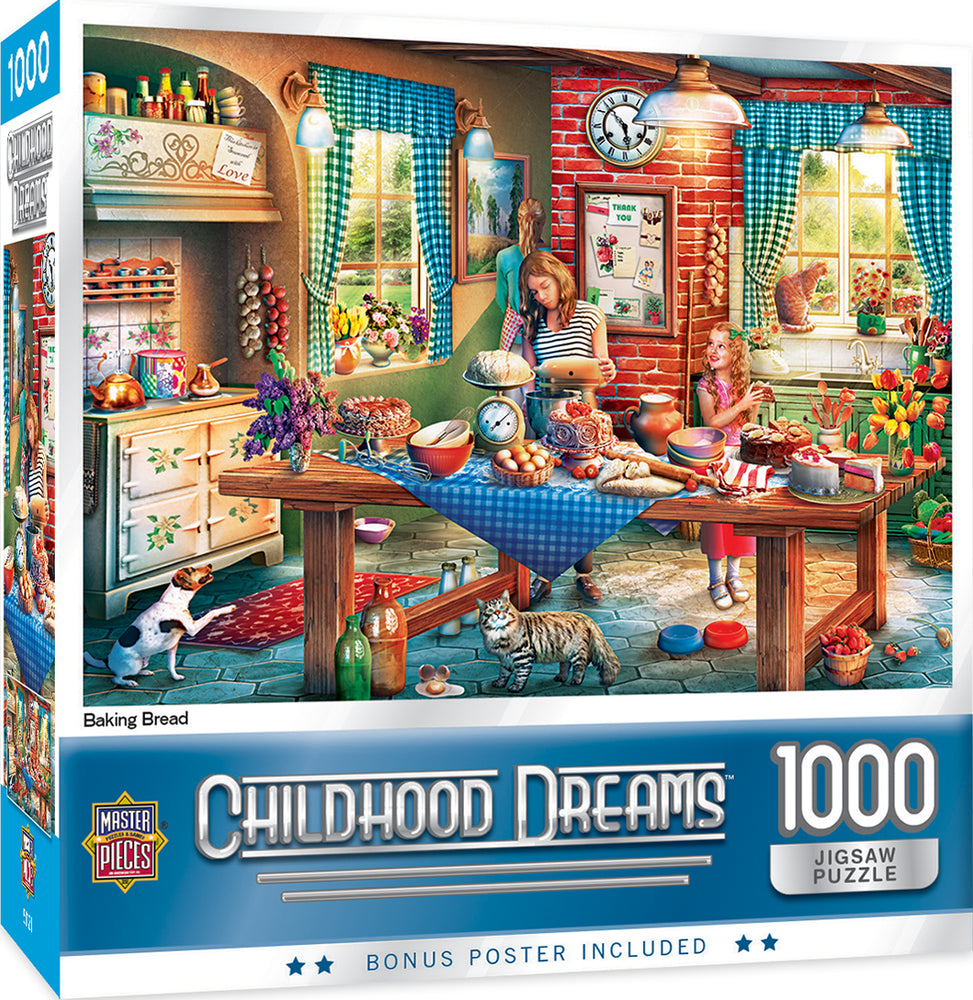 Puzzle Masterpieces: 1000 Piece Childhood Dreams - Baking Bread