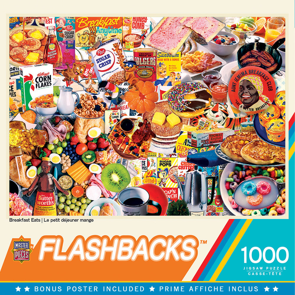 Puzzle Masterpieces: 1000 Piece Flashbacks - Breakfast Eats
