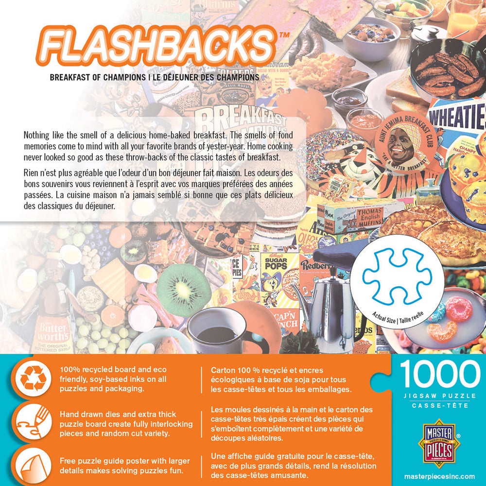 Puzzle Masterpieces: 1000 Piece Flashbacks - Breakfast Eats