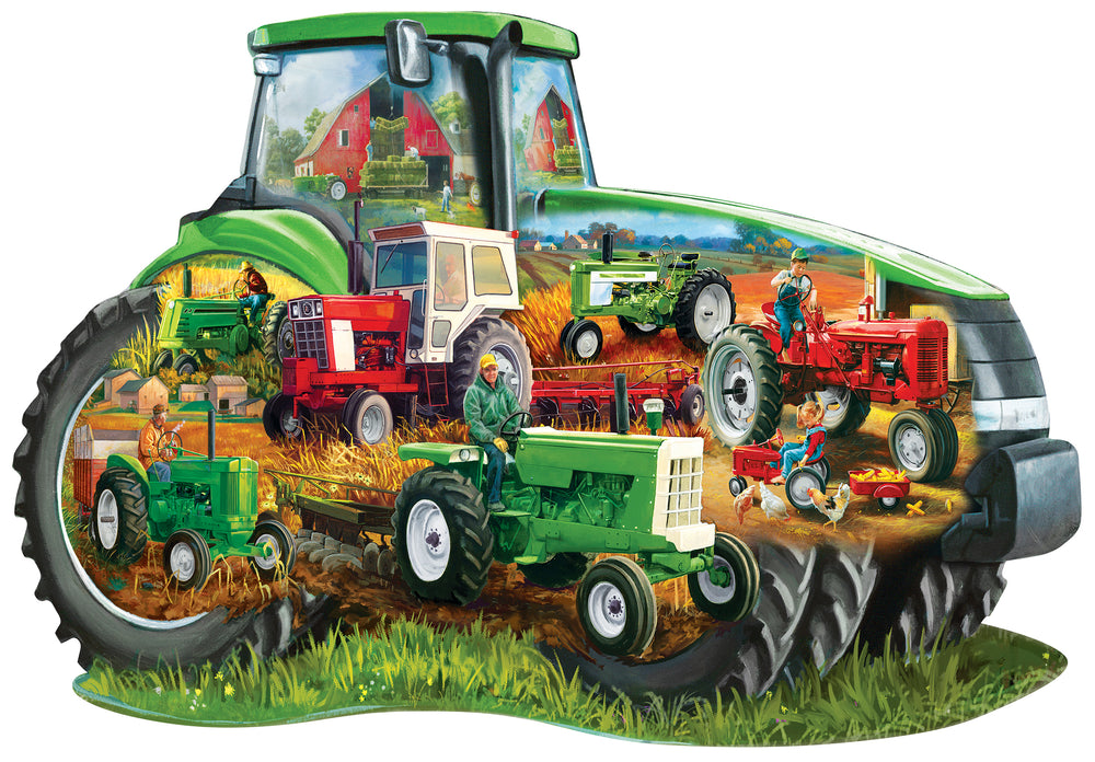 Puzzle Masterpieces: 1000 Piece Shaped Countours - Tractor
