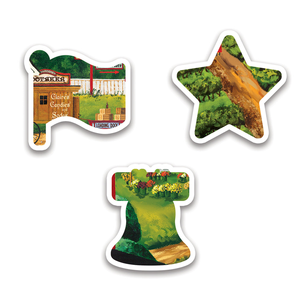 Puzzle Masterpieces: 1000 Piece Shaped Contours - America the Beautiful